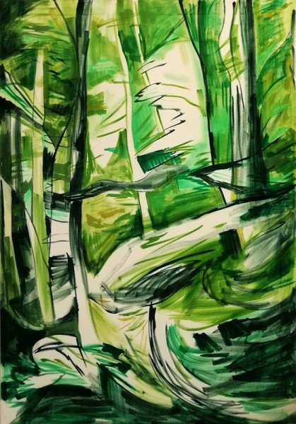 Lucy Smallbone, Chernobyl Light, Oil on canvas, 150 x 120 cm, 2018