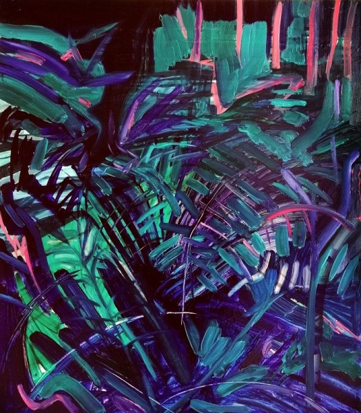 Lucy Smallbone, Crystal Fern, Oil on board, 70 x 60 cm, 2018