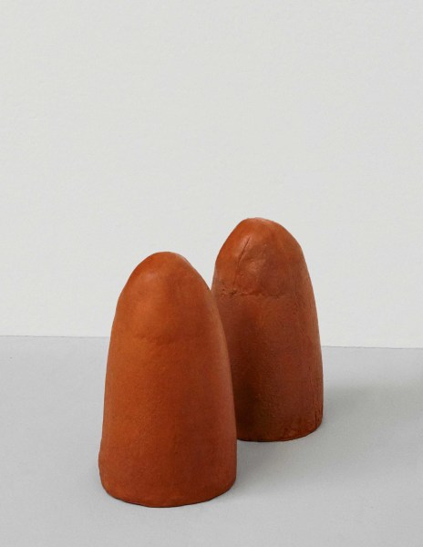 Maria Positano Terracotta Crucibles Fired terracotta casts (a pair) 19 x 19 x 33 cm 7 1/2 x 7 1/2 x 13 in (each)