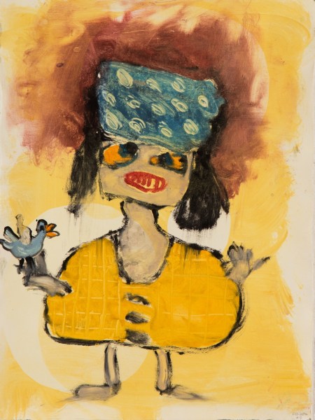 Dusty Boynton 5 2020 mixed media monoprint 30 x 22 in.