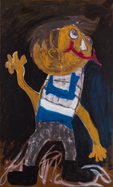 Dusty Boynton Boogie Man 2021 oil on linen 72 x 44 in.