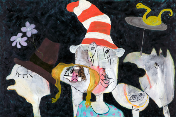 Dusty Boynton Town Meeting 2011 oil on linen 48 x 72 in.