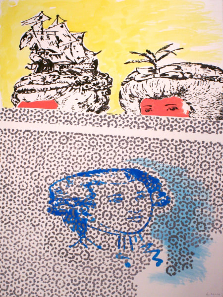 Brian Fekete The Art of Discretion 2009 gouache and ink on paper 30 x 22 in.