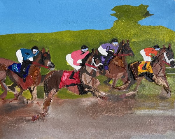Melora Griffis, race track, 2021