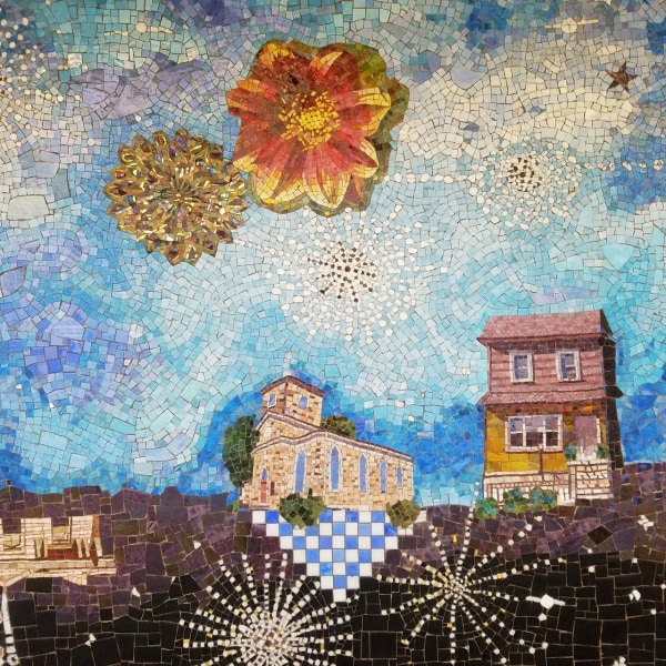 Sally Gil Edges of a South Brooklyn Sky (detail) 2018