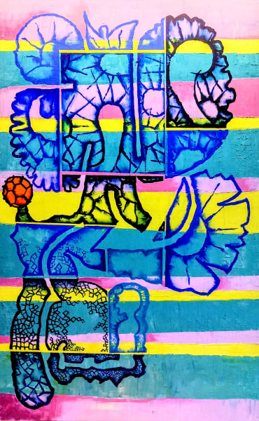 Brian Fekete Death in the Desert 2020 oil on canvas 48 x 36 in.