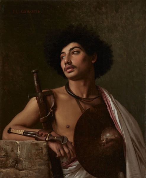 Jean-Léon Gérôme A Bischari Warrior