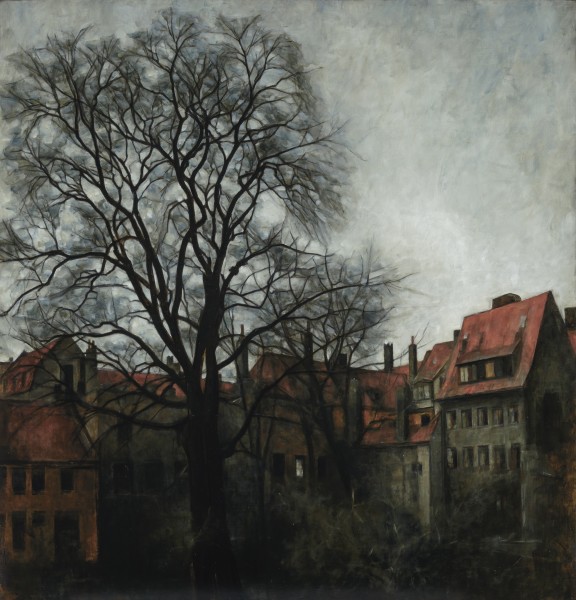 Svend Hammershøi , View of Prinsens Palace Courtyard, Copenhagen, 1926