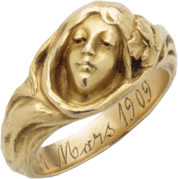 Art Nouveau Ophelia Ring