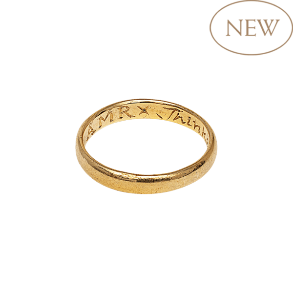 Posy ring, 'Thinke well of mee *AMR*'