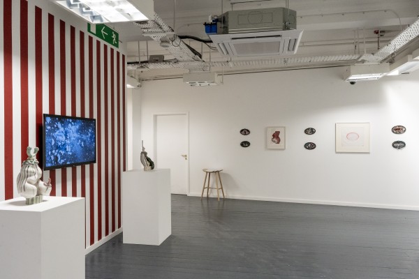 Holly Stevenson ceramics and video and Louise Bourgeois works on paper