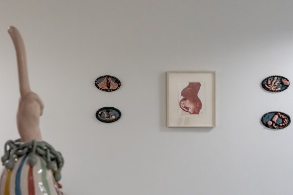 Holly Stevenson ceramics and Louise Bourgeois work on paper