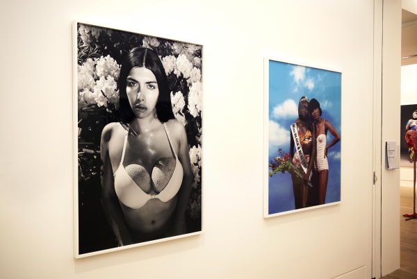 Martine Gutierrez and Amber Pinkerton works (left to right)