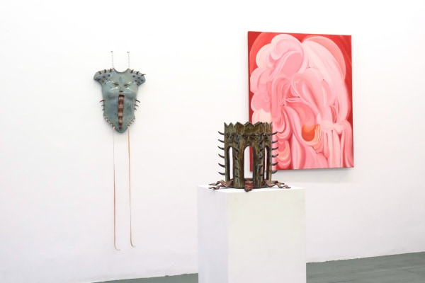 Left to right: Becky Tucker (sculptures) and Emily Platzer
