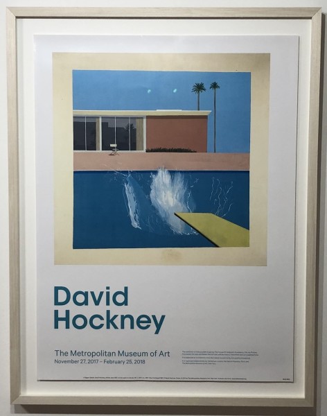 David Hockney, David Hockney Poster 'A Bigger Splash' - Met New York Retrospective, 2017