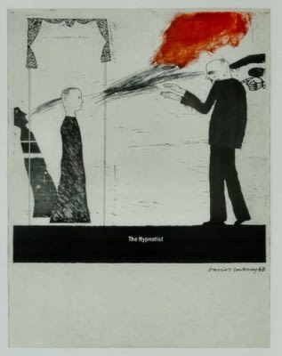 David Hockney, Britische Graphische Scene 'The Hypnotist' 1963, 1963