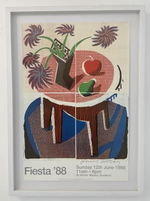David Hockney, Hand Signed 'Fiesta '88' (Bradford Festival), 1988