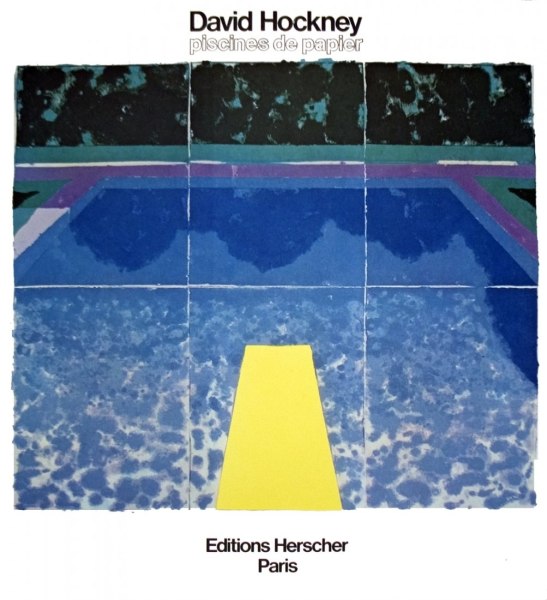 david Hockney, 'Piscine Avec Les Trois Bleus' , 1980