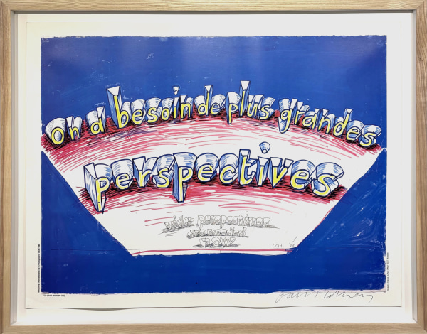 Hand-signed Rencontres Internationales de la Photographie Arles exhibition poster by David Hockney, 1985