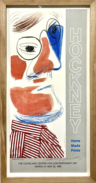 David Hockney, Hand-signed 'Self-portrait, July 1986' Poster, 1989