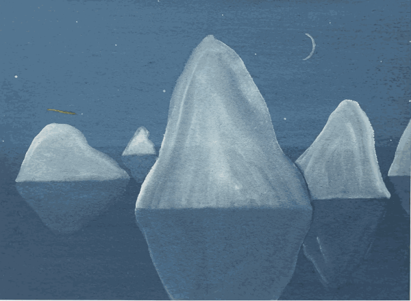 Matthew Wong, Icebergs, 2021