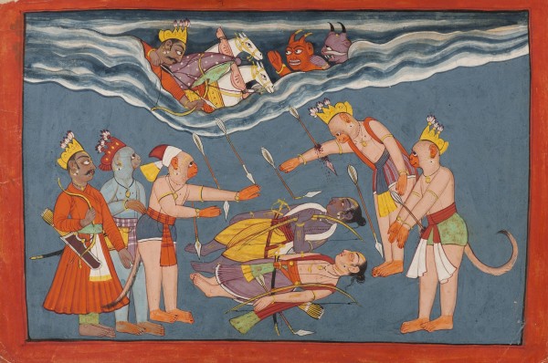 Indrajit attacks Rama and Laxmana