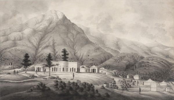 17. Company School, A Company Settlement in the Indian Foothills, Early 19th Century