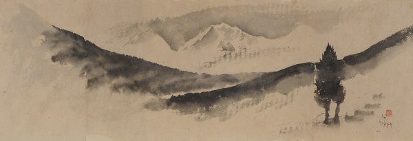 Nandalal Bose , Untitled - Mountain Landscape , 1929