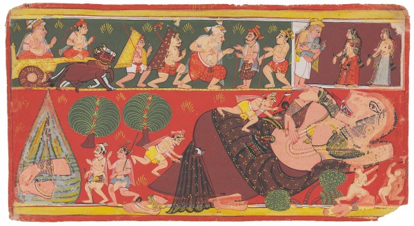 AN ILLUSTRATION TO A BHAGAVATA PURANA SERIES