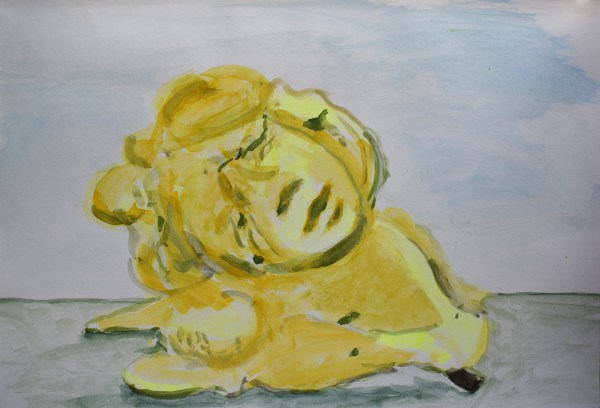 Alex Dipple Yellow History watercolour on paper Frame: 34 x 45cm £280