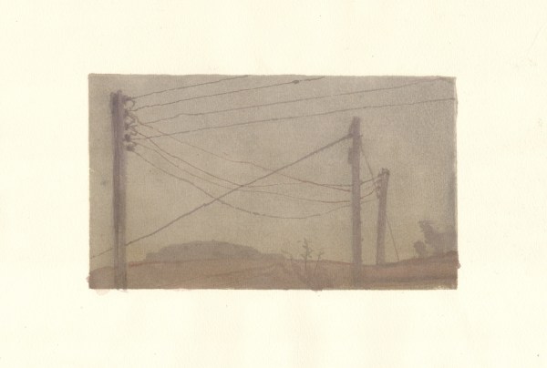 Greg Becker ARWS St Colomba's Farm oil monotype on paper Frame: 33 x 45cm £580