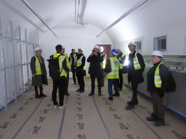 The RWS Council and the team from WilkinsonEyre on site in 2019
