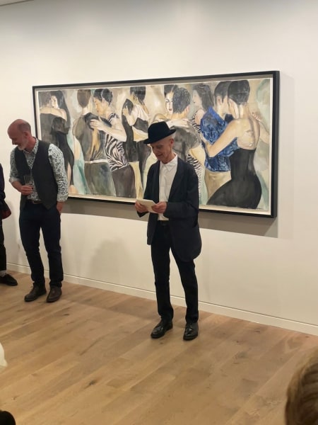 Private View of David Remfry: Watercolour in May 2022. An exhibition delivered as part of the RWS Gallery 'soft opening'.