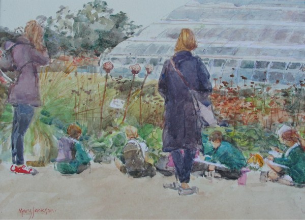 Mary Jackson, The School Outing at Wisley , August 2014