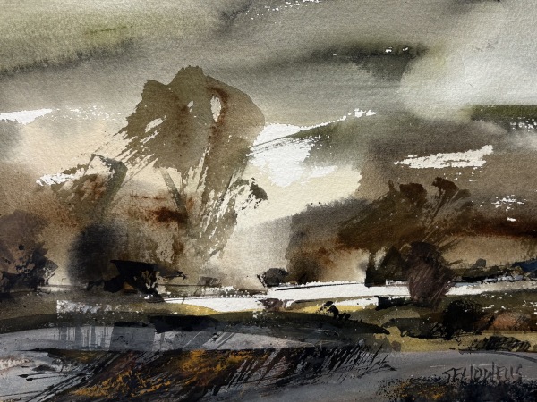 Sue Howells After the Storm watercolour Unframed and mounted Artwork: 29 x 23cm