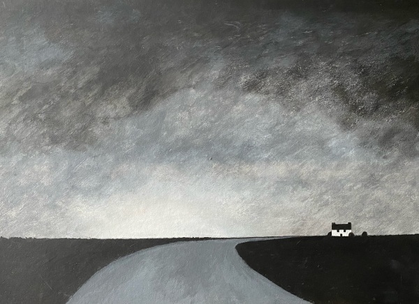 Martin Leman The Road Home acrylic Unframed and unmounted Artwork: 42 x 60cm