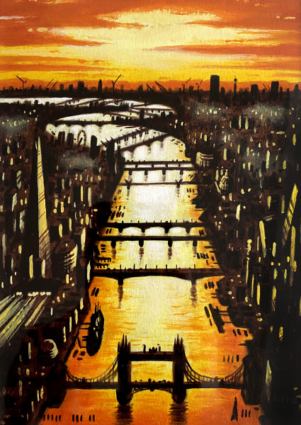 John Duffin, Thames Bridges Dusk