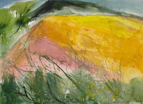 Olivia O'Sullivan French Field in May watercolour & pencil on paper Unframed Artwork: 42 x 31cm