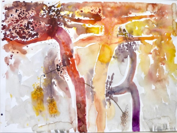 Anne Lynch Dancing Trees watercolour Unframed and unmounted Artwork: 80 x 98cm