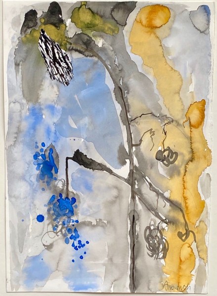 Anne Lynch Cool Tree Energy watercolour Unframed and mounted Artwork: 56 x 43cm