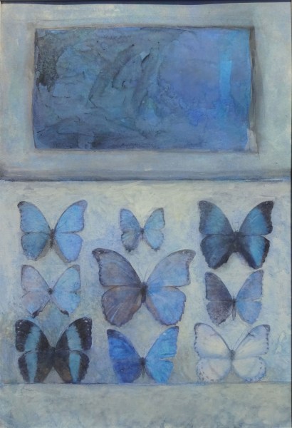 Sarah Holliday The Beat of a Butterfly's Wing watercolour Framed Artwork: 48 x 33cm Frame: 70 x 54cm