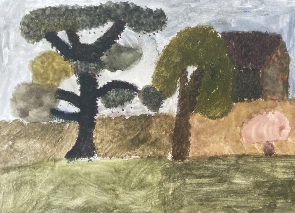 Lucy Gogoliuk Bruntsfield watercolour Framed Artwork: 21 x 29cm Frame: 30 x 40cm