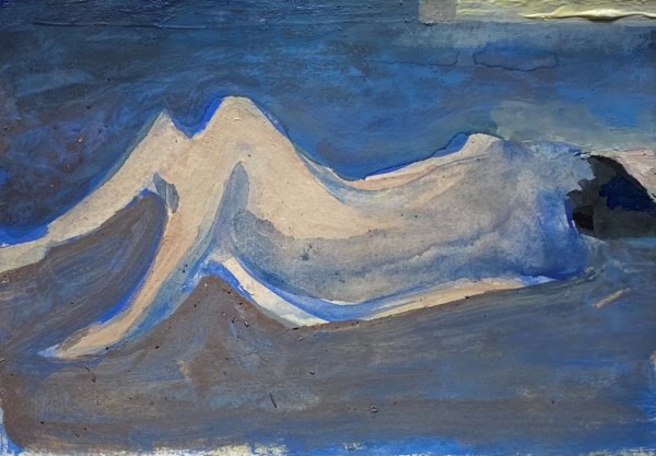 Davina Jackson, Resting Figure in Blue