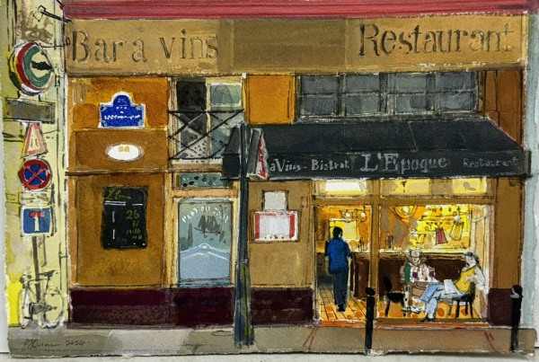Peter Quinn, Bistrot, Latin Quarter, Paris