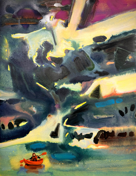 Jione Choi, Canoeing Under the Cliff