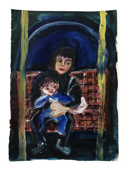 Alice MacDonald, Mother and Child on the Underground