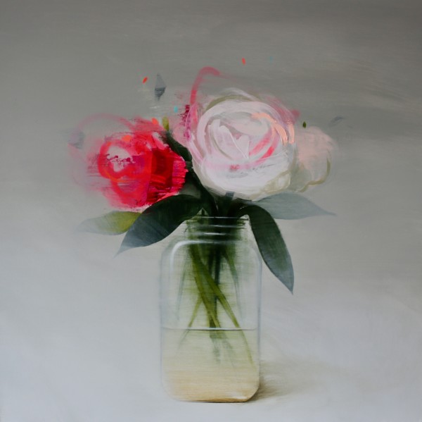 Fran Mora, Flowers - Pink & White, 2017