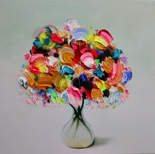 Fran Mora, Textured Summer Flowers, 2019