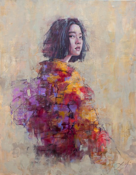 Jamel Akib, The Yellow & Scarlet Kimono , 2022