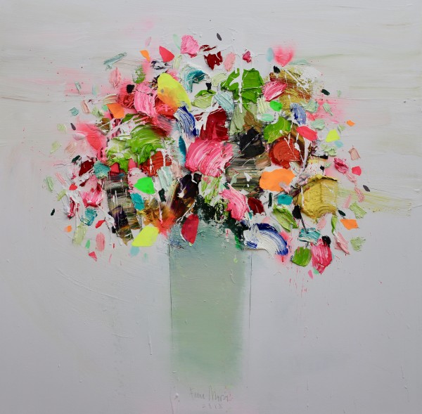 Fran Mora, Vibrant Flowers, 2018